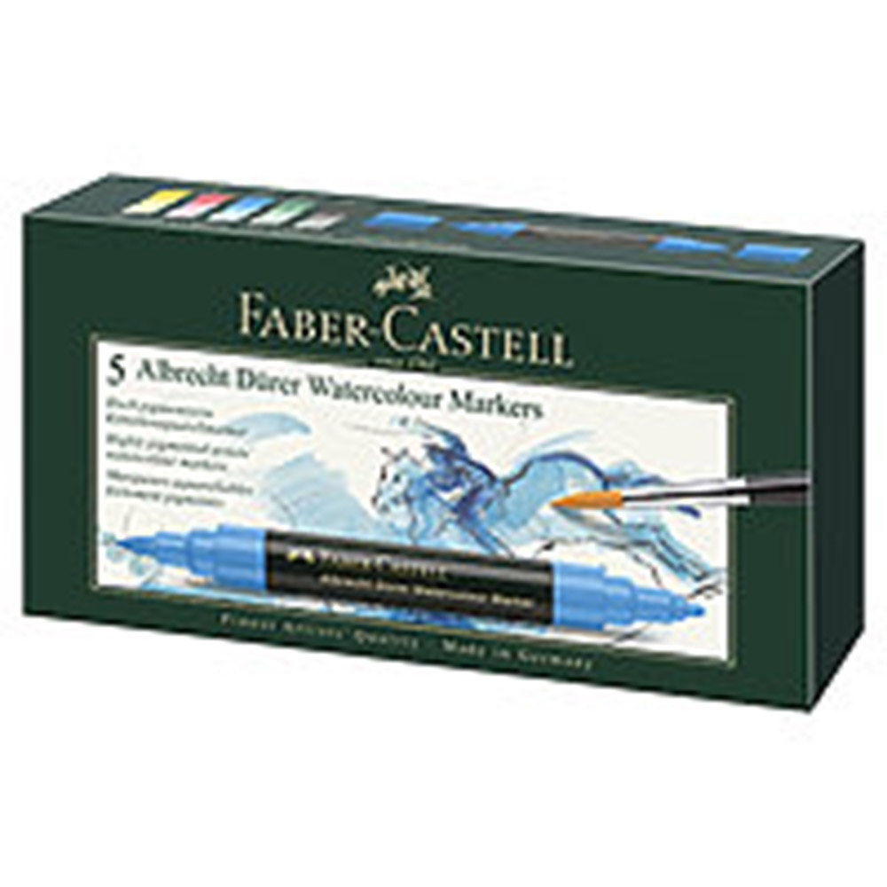 Faber Castell, A Durer, Watercolor Marker, 5 Color, Set